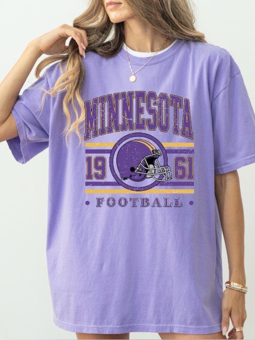 Comfort Colors Minnesota Football T-Shirt, Minnesota Sports Gear, Viking Apparel